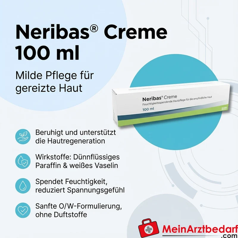 Neribas Creme Paraffin, Vaselin Creme 100 ml