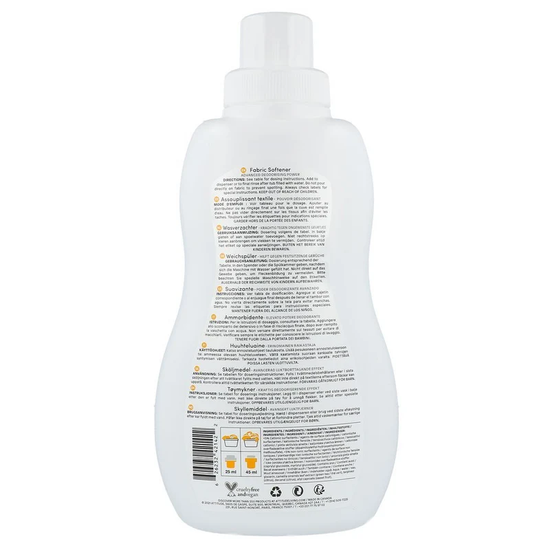 Attitude Nature+ Wasverzachter Citrus Zest 1 liter