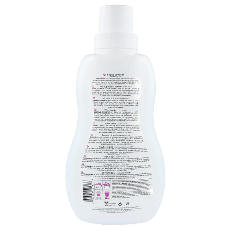 Attitude Nature+ Little Ones Wasverzachter Sweet Lullaby 1000 ml