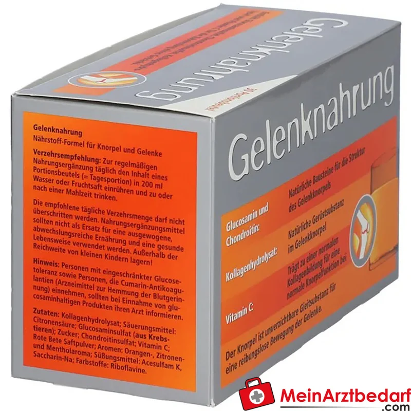 Orthoexpert Gelenknahrung Pulver 5.000 mg Kollagenhydrolysat, 750 mg Glucosamin, 400 mg Chondroitin, 30 Beutel (240 g)