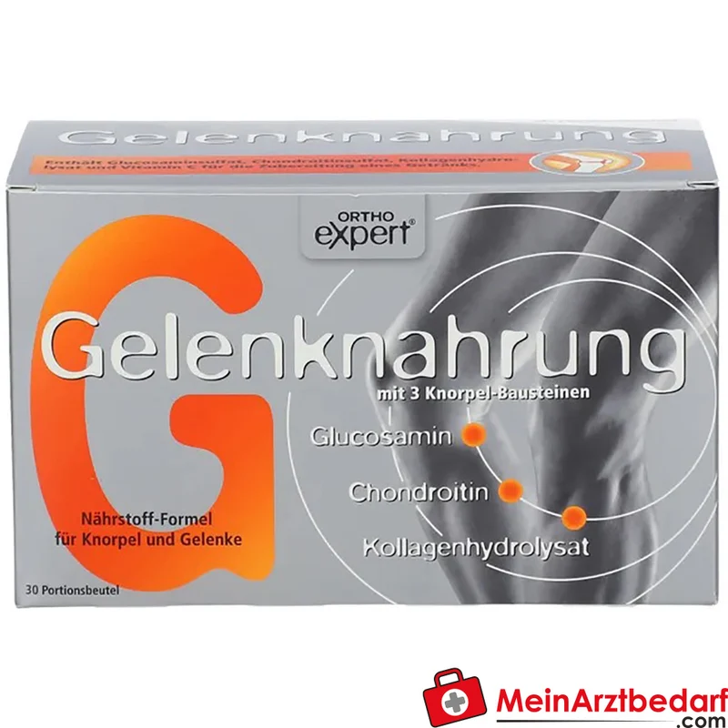 Orthoexpert Gelenknahrung Pulver 5.000 mg Kollagenhydrolysat, 750 mg Glucosamin, 400 mg Chondroitin, 30 Beutel (240 g)