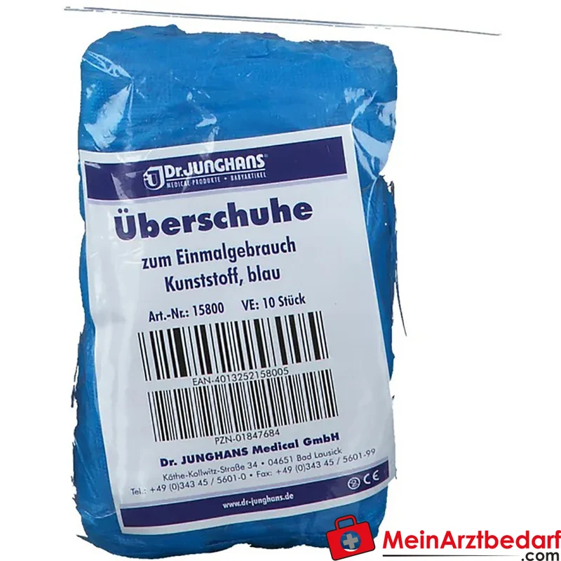 Dr. Junghans Einmal-Überziehschuhe PE Einweg verschiedene Größen 10 Stück