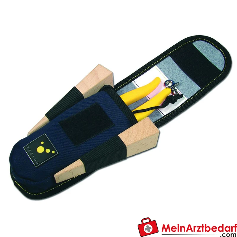 TEE-UU MICRO Holster Rettungsschere blau 370G TEC Fire Retardant 9×19×3 cm