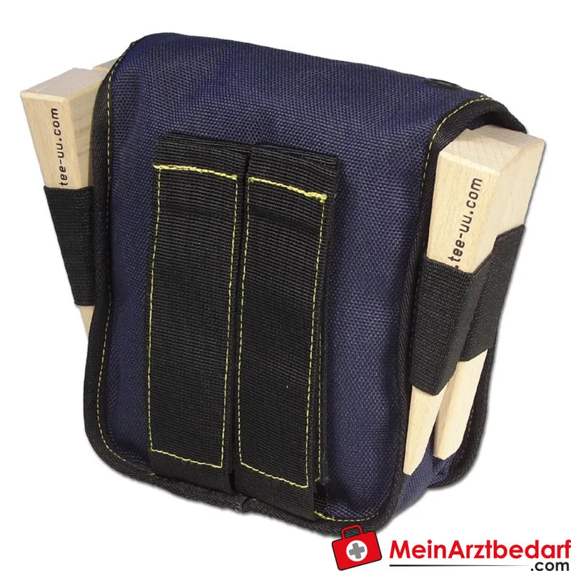 TEE-UU MASTER Holster extra groß blau für Atemschutzgeräteträger VARIO-Befestigung 50 mm Reflexstreifen