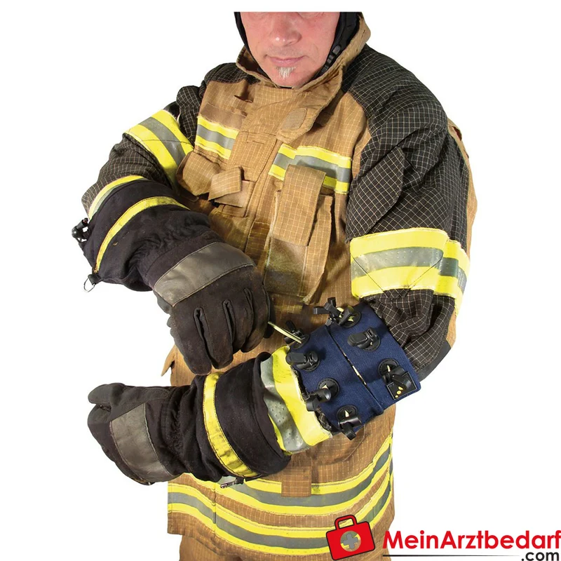 TEE-UU CHECKER POUCH Manschette Türkennzeichnung 10 Steckplätze blau 70G Fire Retardant 47x2x11 cm
