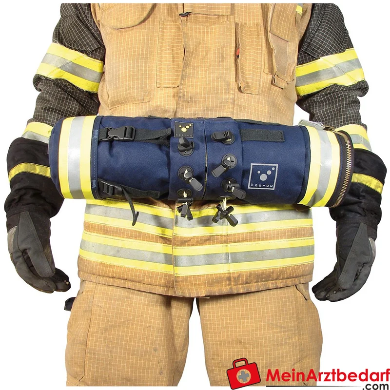 TEE-UU CHECKER POUCH Manschette Türkennzeichnung 10 Steckplätze blau 70G Fire Retardant 47x2x11 cm