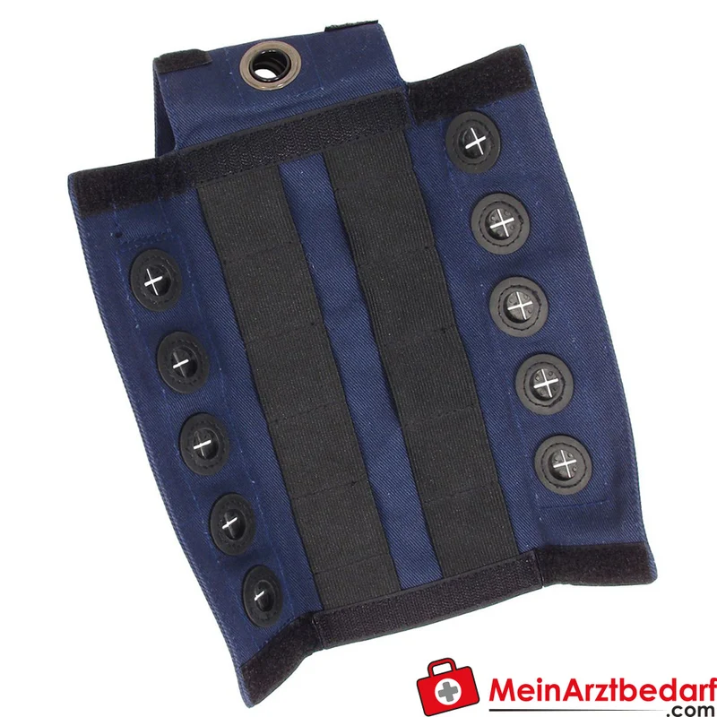 TEE-UU CHECKER POUCH Manschette Türkennzeichnung 10 Steckplätze blau 70G Fire Retardant 47x2x11 cm