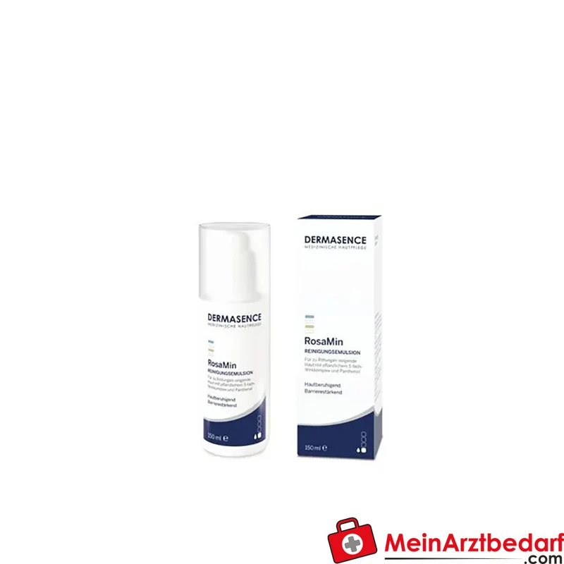 DERMASENCE RosaMin Reinigungsemulsion 150 ml für empfindliche, zu Rosacea neigende Haut