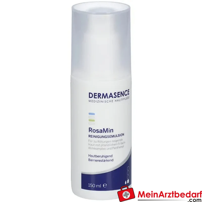 DERMASENCE RosaMin Reinigungsemulsion 150 ml für empfindliche, zu Rosacea neigende Haut