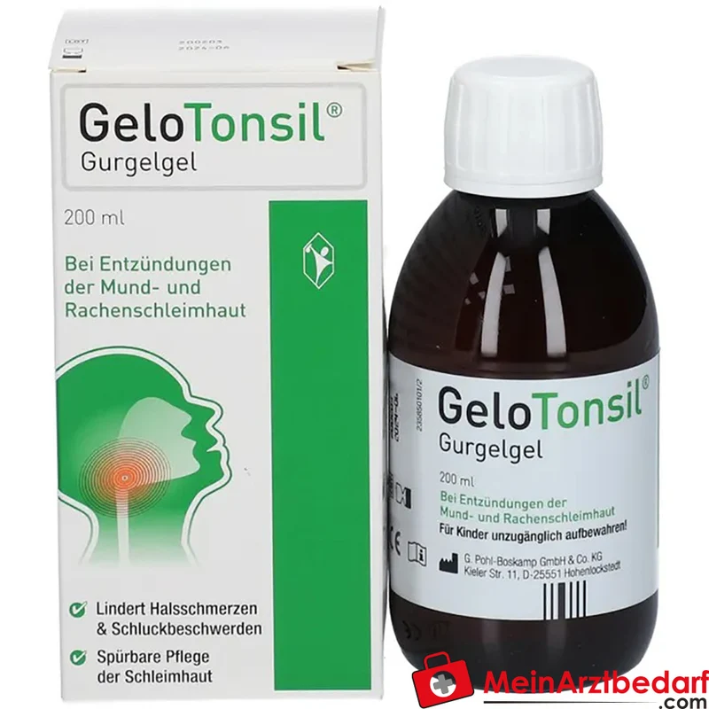 GeloTonsil Gurgelgel mit Hyaluronsäure und Dexpanthenol, 200 ml