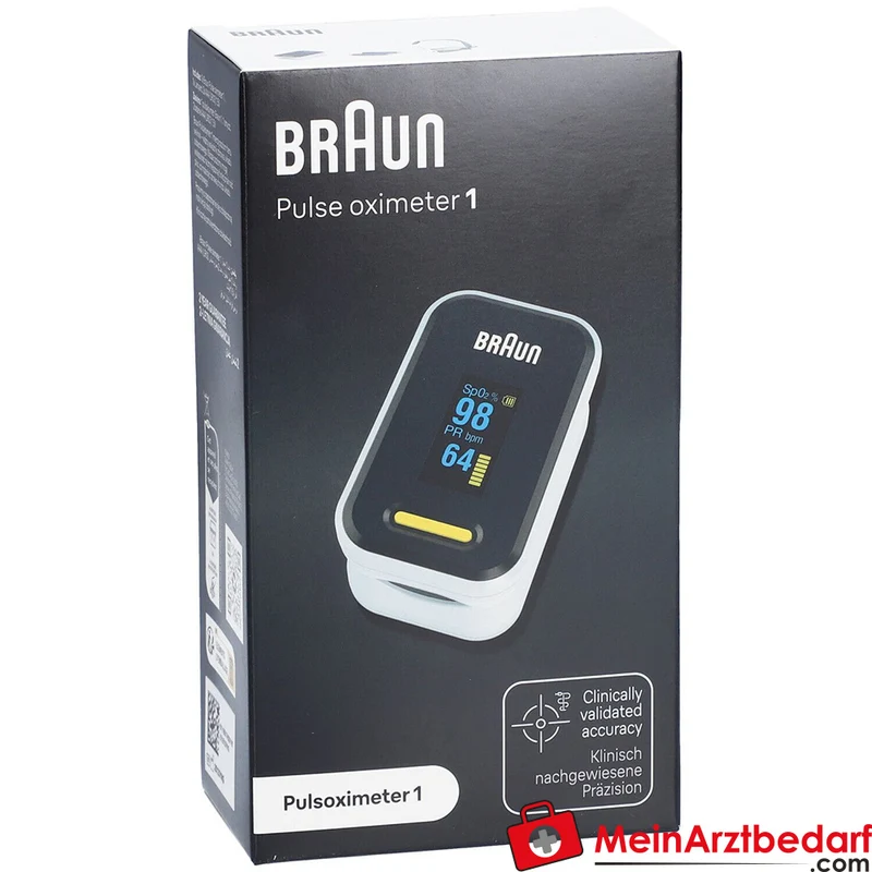 BRAUN Pulsoximeter 1 Finger-Pulsoximeter OLED-Display 1 St.