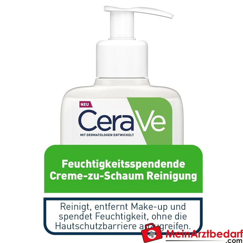 CeraVe Creme-zu-Schaum Reinigung für normale bis trockene Haut 236 ml