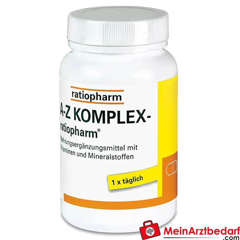 Ratiopharm A‑Z KOMPLEX Multivitamin mit 12 Mineralstoffen Tabletten 100 St.