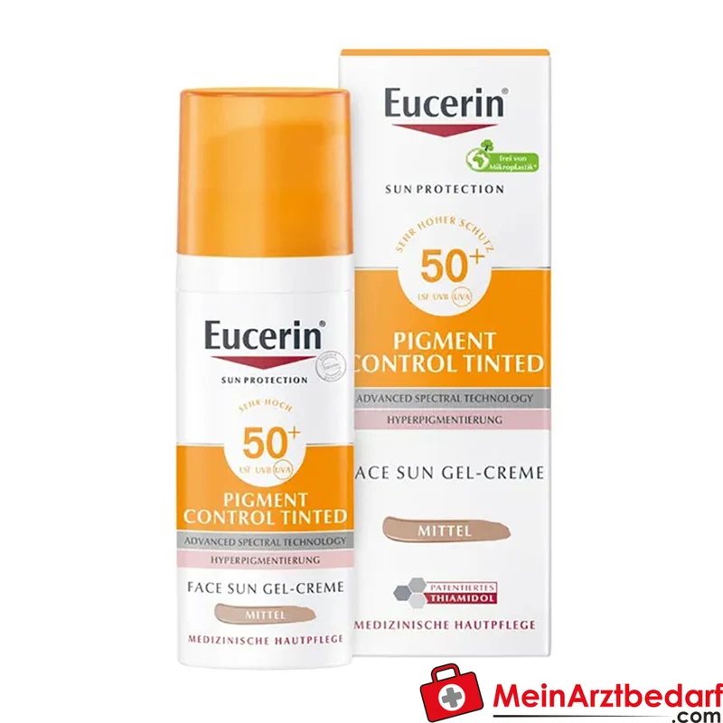 Eucerin Pigment Control Tinted Face Gel-Creme mit Thiamidol LSF 50+ 50 ml