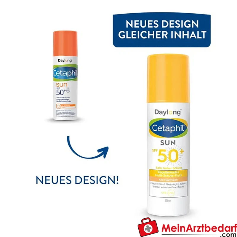 CETAPHIL SUN Regulierendes Multi-Schutz-Fluid SPF 50+ Gesichts-Sonnenschutz 50 ml