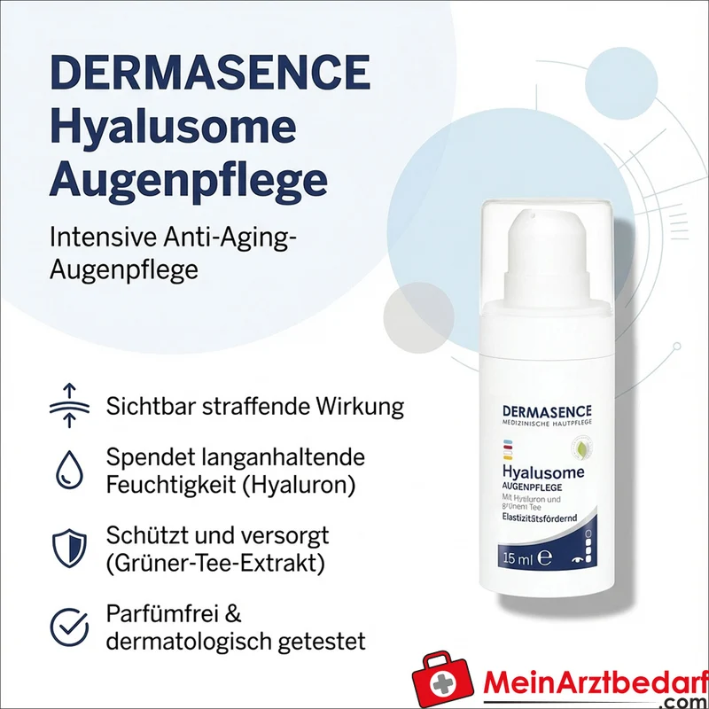 DERMASENCE Hyalusome Augenpflege Hyaluronsäure Creme 15 ml