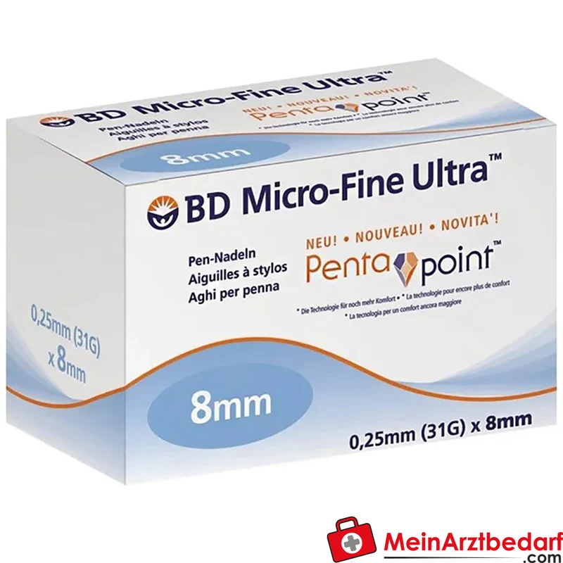 BD Micro-Fine Ultra Pen-Nadeln 8 mm 31G 105 Stück