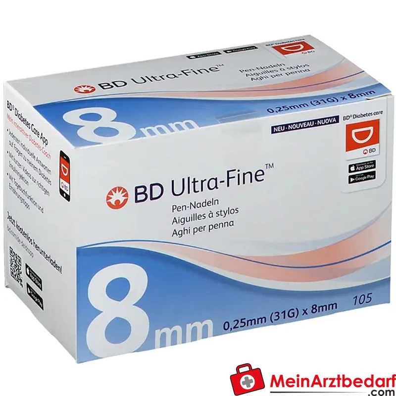 BD Micro-Fine Ultra Pen-Nadeln 8 mm 31G 105 Stück