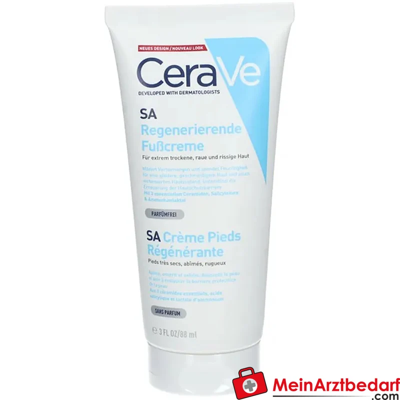 CeraVe Fußcreme Salicylsäure mit Ceramiden und Hyaluronsäure 88 ml