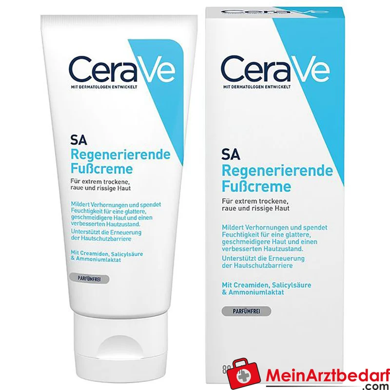 CeraVe Fußcreme Salicylsäure mit Ceramiden und Hyaluronsäure 88 ml