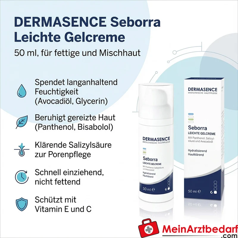 DERMASENCE Seborra Leichte Gelcreme mit Salicylsäure 50 ml