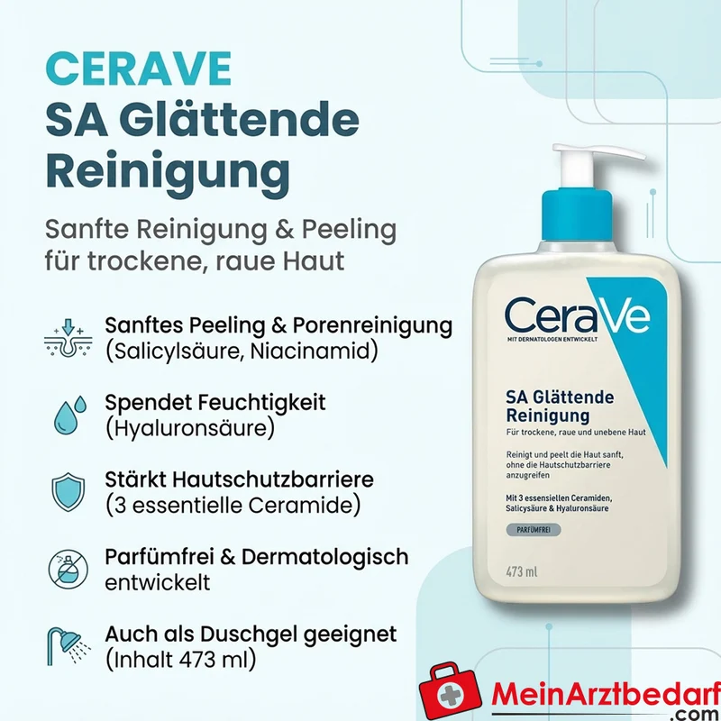 CeraVe SA glättendes Reinigungsgel mit Salicylsäure 473 ml