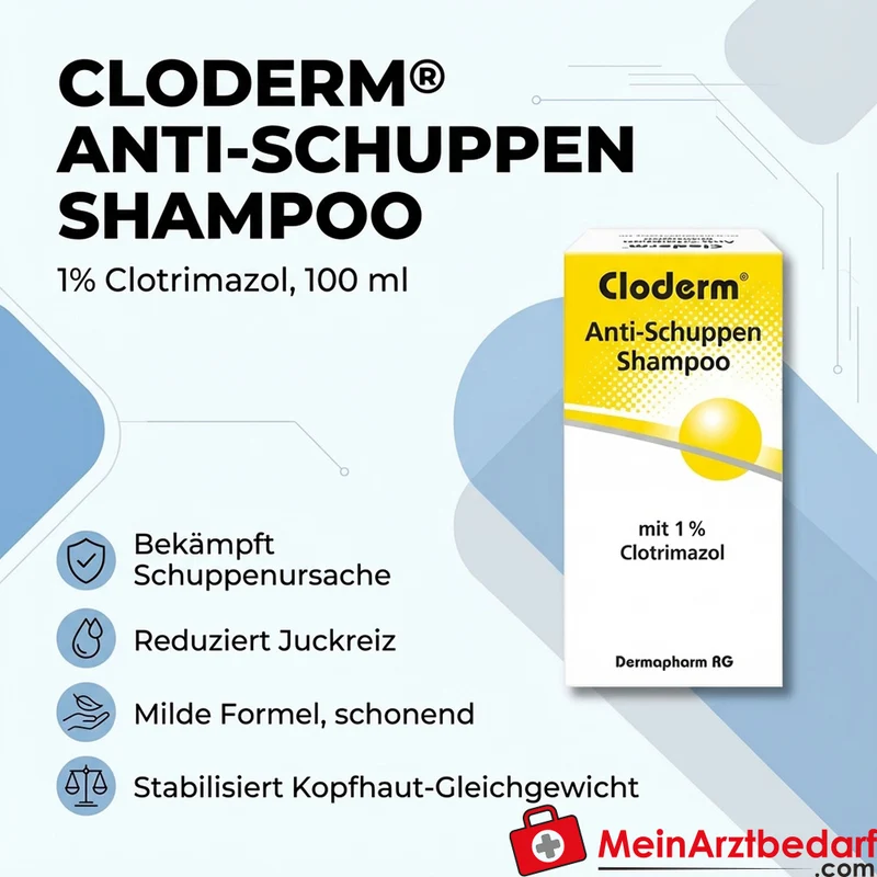 Cloderm Anti-Schuppen Shampoo Clotrimazol 1% 100 ml