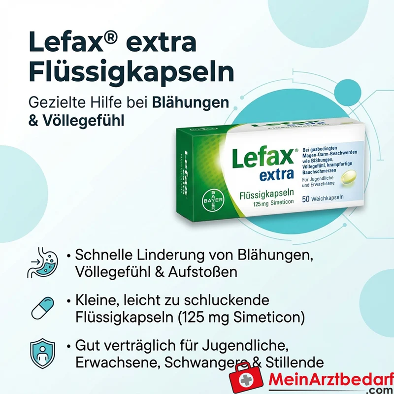 Lefax® extra Simeticon Flüssigkapseln 50 Stück