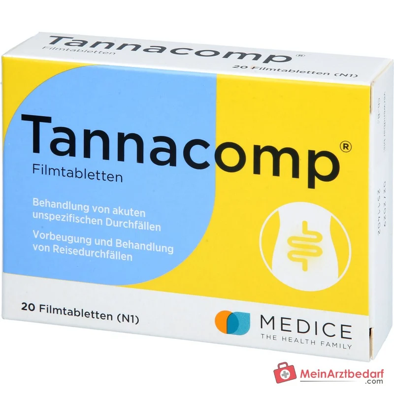 Tannacomp 500 mg/50 mg Filmtabletten bei akutem Durchfall