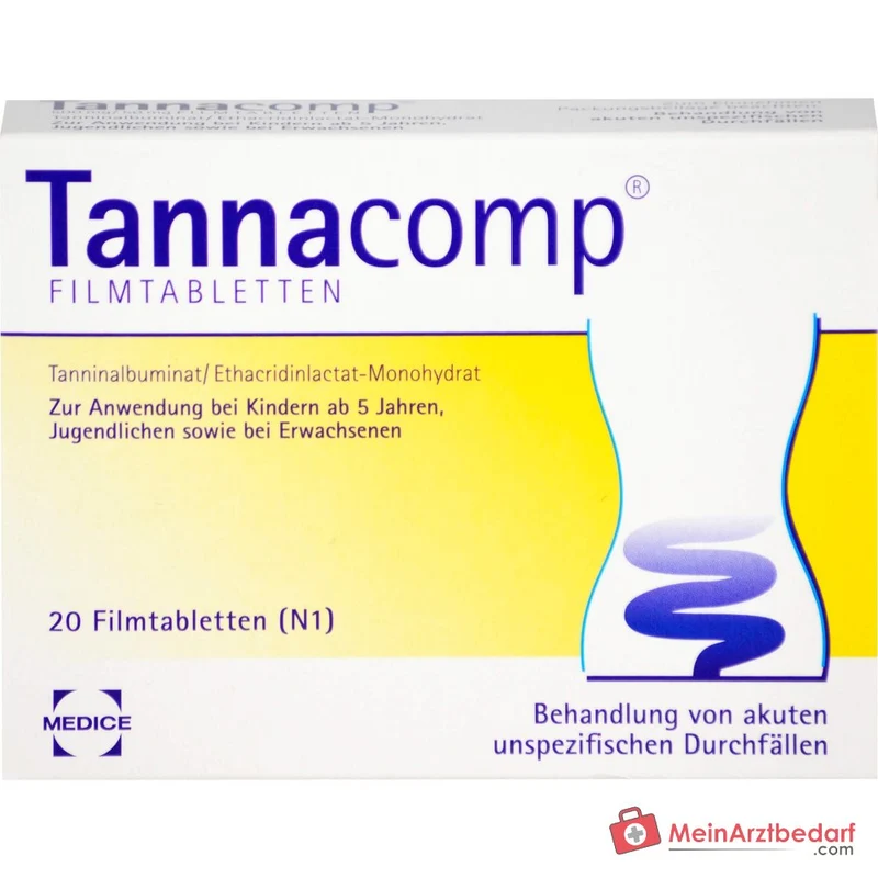 Tannacomp 500 mg/50 mg Filmtabletten bei akutem Durchfall