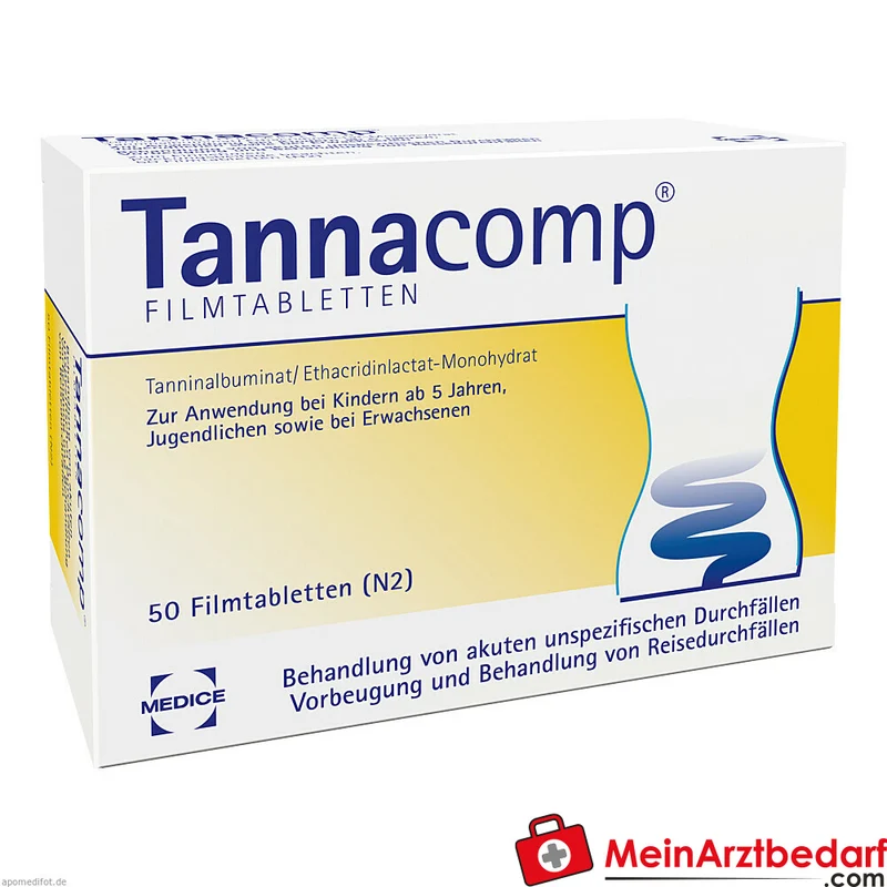 Tannacomp 500 mg/50 mg Filmtabletten bei akutem Durchfall