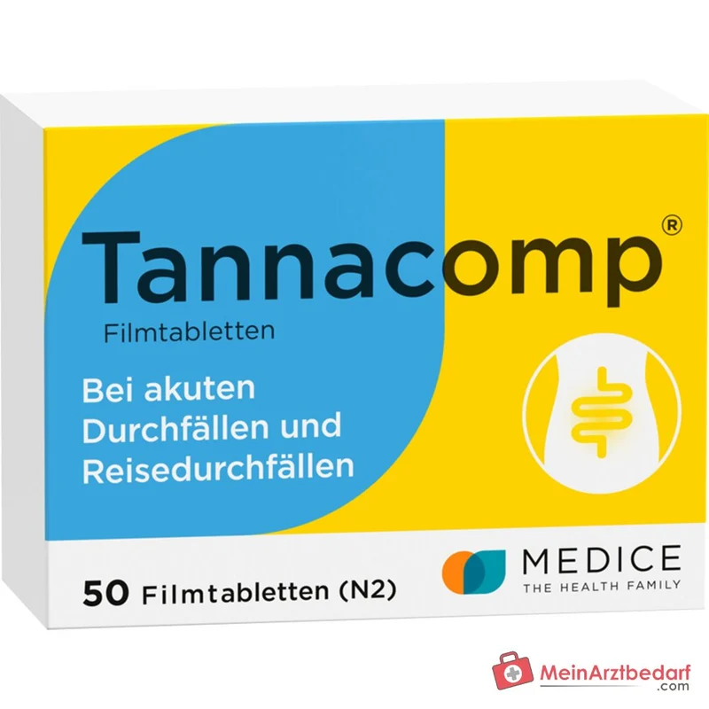Tannacomp 500 mg/50 mg Filmtabletten bei akutem Durchfall