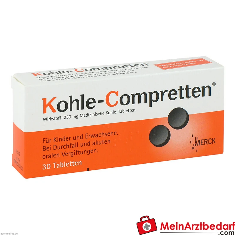 Kohle-Compretten Medizinische Kohle Tabletten
