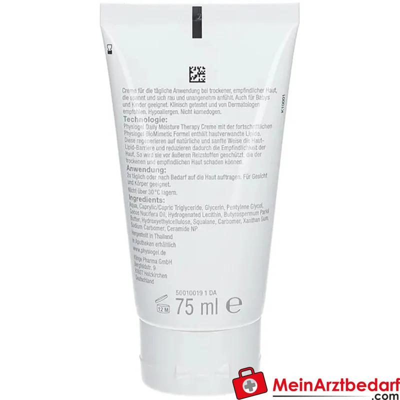 PHYSIOGEL Daily Moisture Therapy Creme 75 ml für trockene Haut