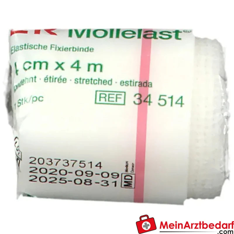 Mollelast Fixierbinde elastisch 4 cm x 4 m