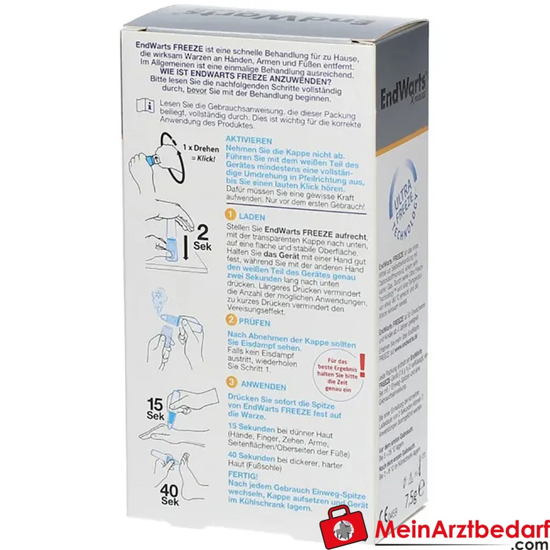 EndWarts FREEZE Vereisungsmittel Distickstoffmonoxid (N2O) 7,5 g