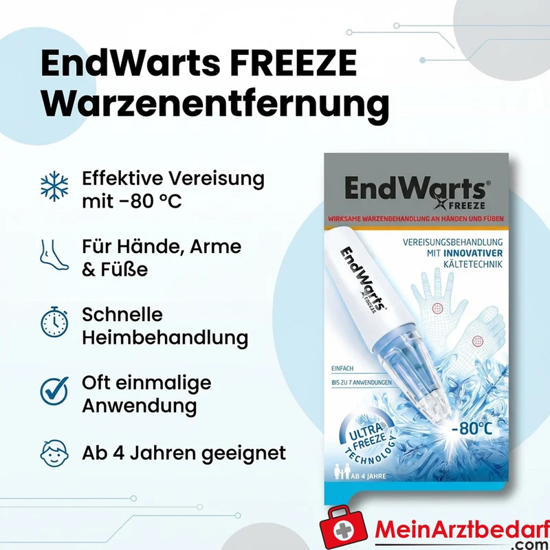 EndWarts FREEZE Vereisungsmittel Distickstoffmonoxid (N2O) 7,5 g