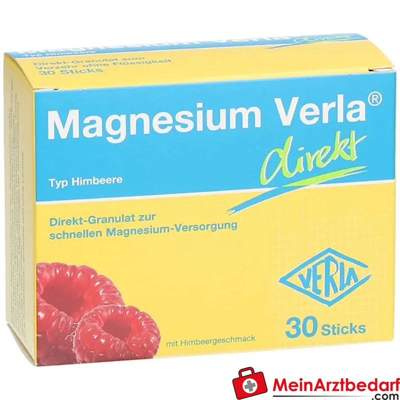 Verla Magnesium Direkt Himbeere 150 mg Granulat-Sticks 30 Stück