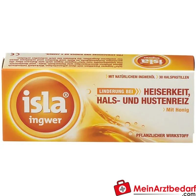 isla ingwer Pastillen 80 mg Isländisches Moos-Extrakt Lutschpastillen 30 Stück