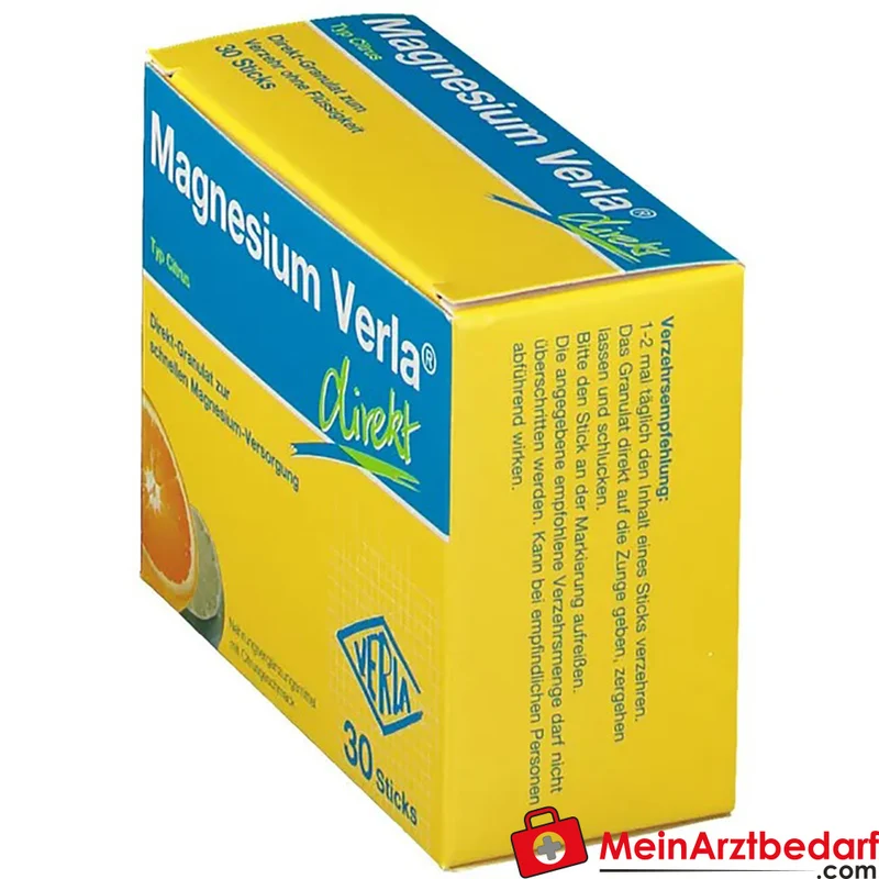 Verla Magnesium Citrus 150 mg (als Magnesiumcitrat) Direktsticks 30 Stück