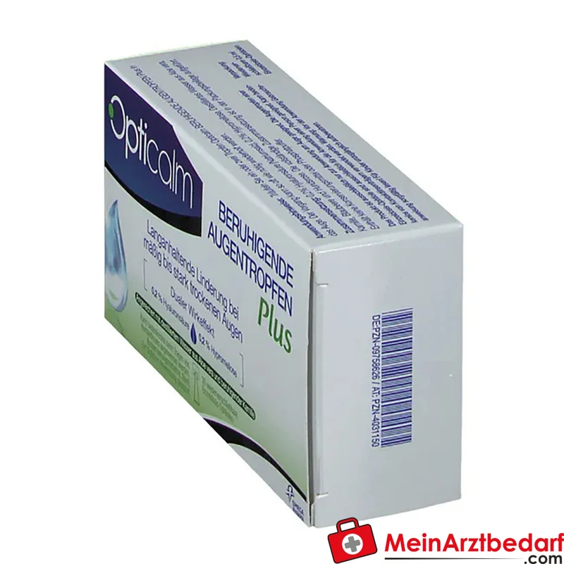 Opticalm beruhigende Augentropfen Plus Hypromellose 1 mg und Hyaluronsäure 1 mg Einzeldosis-Ophtiole 10 ml