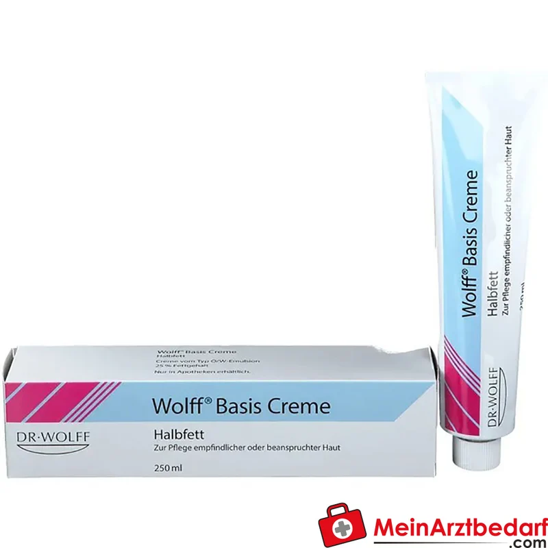 Wolff Basiscreme halbfett 25% Fett Creme 250 ml