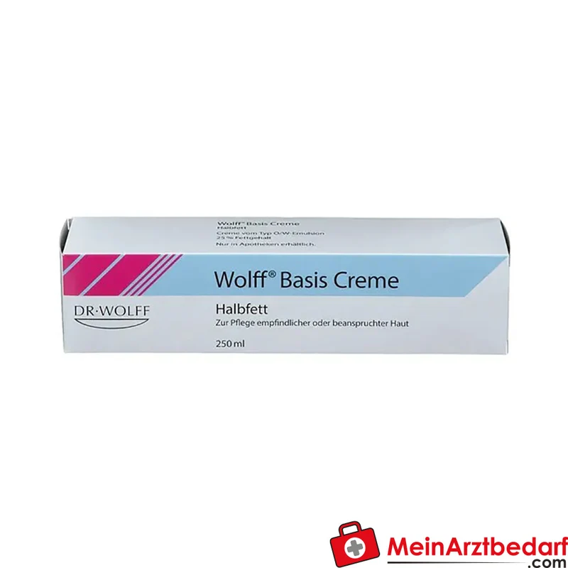 Wolff Basiscreme halbfett 25% Fett Creme 250 ml
