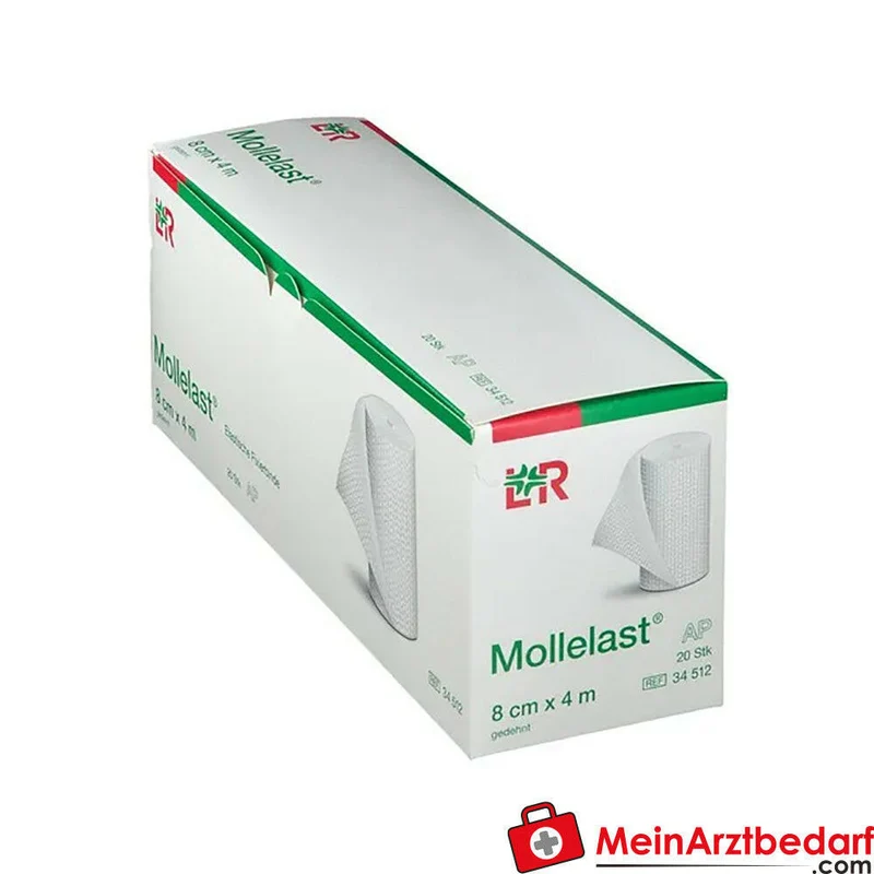 Mollelast elastische Fixierbinde 8 cm x 4 m 20 Stück