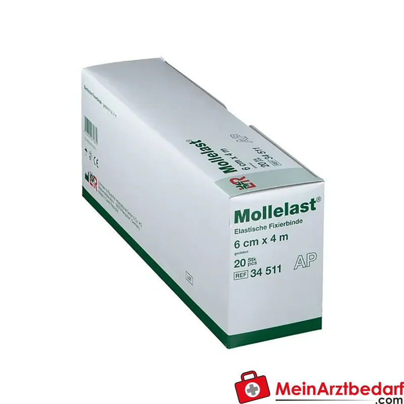 Mollelast® Fixierbinde 6 cm x 4 m längselastisch 20 Stück