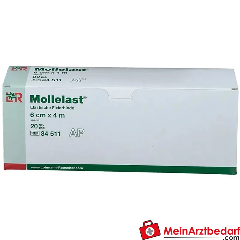 Mollelast® Fixierbinde 6 cm x 4 m längselastisch 20 Stück