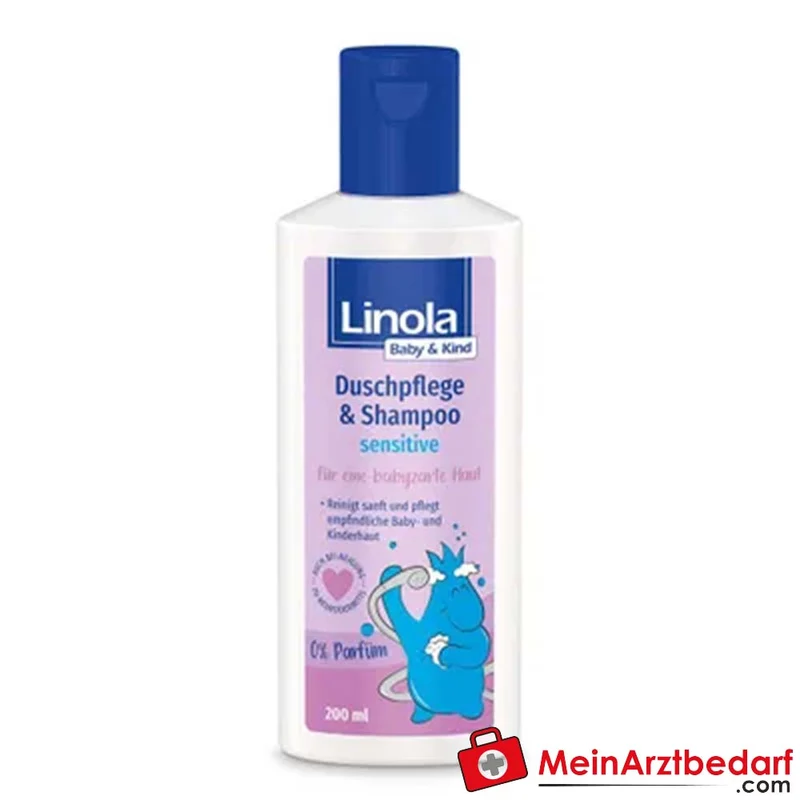 Linola Baby & Kind Duschpflege & Shampoo sensitive mit Linolsäure Gel 200 ml