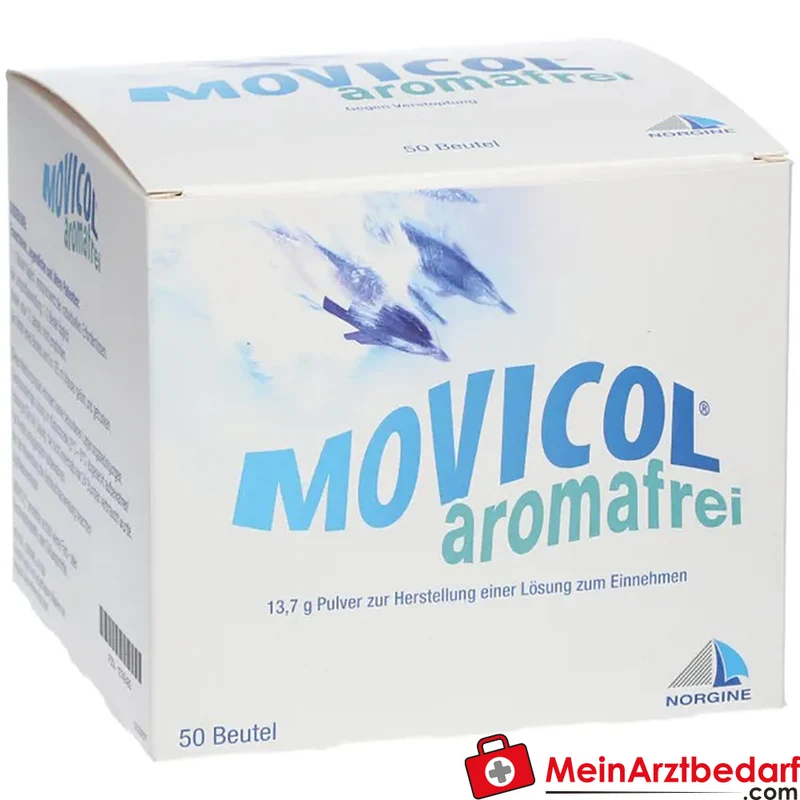 MOVICOL® aromafrei Macrogol 3350 + Elektrolyte Lösungspulver 50 Beutel