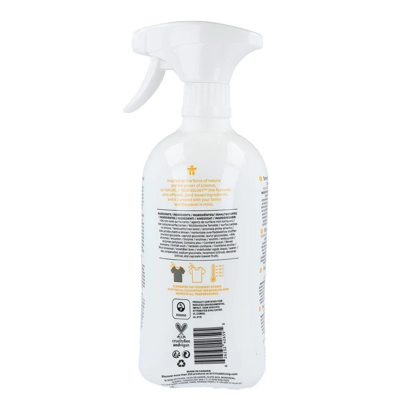 Attitude Nature+ Vlekverwijderaar Citrus Zest 800 ml
