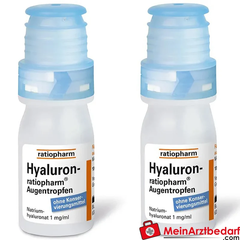 Hyaluron-ratiopharm Augentropfen Hyaluronsäure 1 mg 20 ml